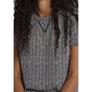 SCOTCH & SODA Dans La Nuit Casual Shirt Top T-Shirt Blouse Herringbone Size S